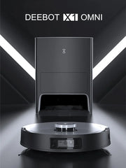 ECOVACS DEEBOT X1 OMNI White Fully Smart Robot Sweep Mop Self Clean Vacuum Cleaner Intelligent Home AI Cleaner Dust Auto Empty