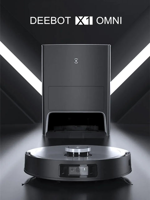 ECOVACS DEEBOT X1 OMNI White Fully Smart Robot Sweep Mop Self Clean Vacuum Cleaner Intelligent Home AI Cleaner Dust Auto Empty