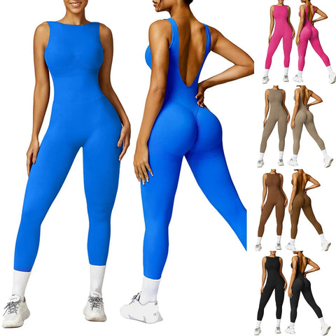 Womens Scrunch Butt Jumpsuits Lady Soft Daily Wear Jumpsuits Women's Clothing Long Sleeve Bodycon Streetwear Jumpsuit Overall