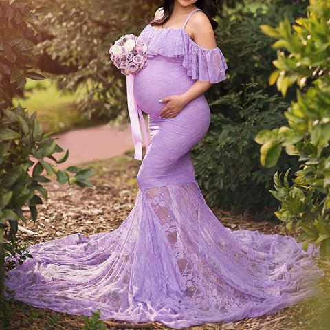 Women Maternity Gown Robe For Photo Shoot Pregnancy Clothes Breast Feeding Dress Maternity Dresses For Photo Shoot فساتين حوامل