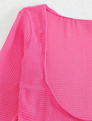 2025 Beach Skirt Swimsuit Women White Three-Piece Bikini Sexy Mesh Long Sleeve Hollow Out Bathing Suit Swimwear Summer Beachwear