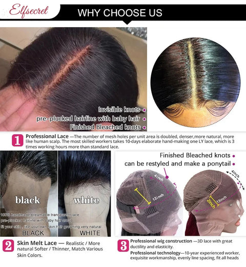 34Inch Bone Straight Highlight Lace Front Human Hair Ombre 13x4 Lace Frontal Wigs 13x6 Honey Blonde Colored Wigs For Women