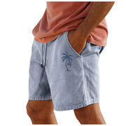 Men Cotton Shorts Resort 3D Printed Shorts Elastic Waist Drawstring Style Holiday Beach Women's Lightweight Hiking Cargo Pants