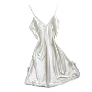 Winter Sleepwear For Sleeping Very Sexy Night Woman Nightie Dress Silk Sleeveless Lace Baby Doll Lingerie Pajamas Bodysuit Night