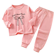 Children's Underwear Set Cotton Autumn Pajamas Girls' Sleepwear Home Wear Children's Kids Loungewear Sets Full Sleeve Pijamas