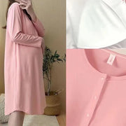 Maternity Clothes Breastfeeding Nightgowns Nursing Sleepwear Hospital Loose Fitting Breast Feeding Pajamas Pregnancy Dress
