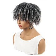 WIGSIN 6Inch Synthetic Men Dreadlocks Toupee Wigs Half Clip Topper Crochet Braids Women Wig