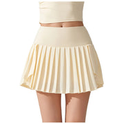 Office Skirts For Women Elegant Tennis Skirt Pleated Skirts For Women With Pockets High Waisted Athletic Jupe Longues Femme
