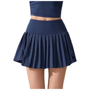 Office Skirts For Women Elegant Tennis Skirt Pleated Skirts For Women With Pockets High Waisted Athletic Jupe Longues Femme