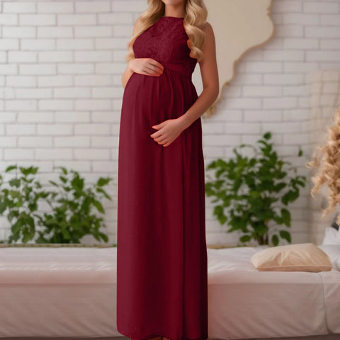 Trend Dress Maternity Clothes Breast Feeding Embroidery Supplier Maternity Dress Women Mesh Lace Maternity Dresses فساتين حوامل