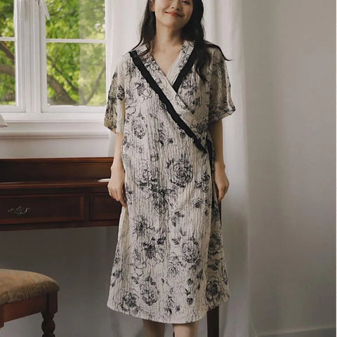 Summer Maternity Breastfeed Nursing Nightgowns Room Wear Nightie Mothers Nightwear Breast Feeding Clothes Pregnancy Nightdress