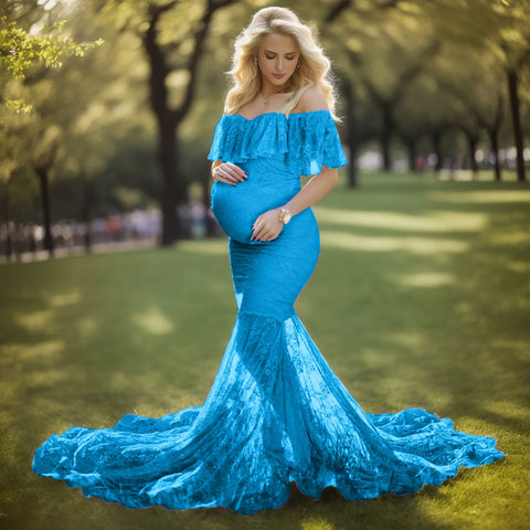 Women Maternity Gown Robe For Photo Shoot Pregnancy Clothes Breast Feeding Dress Maternity Dresses For Photo Shoot فساتين حوامل