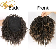 WIGSIN 6Inch Synthetic Men Dreadlocks Toupee Wigs Half Clip Topper Crochet Braids Women Wig