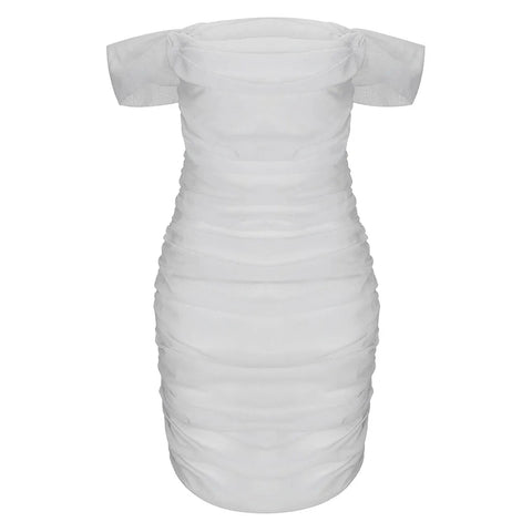 Summer Dress Woman 2025 Women Fashion Off Shoulder Cowl Neck Bandeau Sequined Party Mini Dress Party Dresses Evening Dress