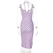 New Women Evening Party Dress Fashion Printing Sexy Dresses Ruched Elegant Floral Beach Vacation Bodycon Streetwear Long Dress