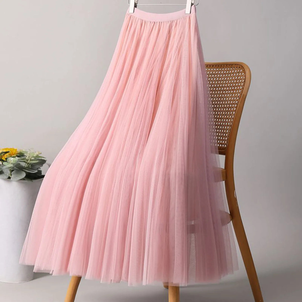 Pleated Tulle A-Line Skirt – view 11 of 11
