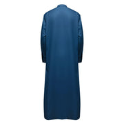 High Quality Men Arabic Thobe Middle Thobe & Jubba Thawb For Men Plus Size Robe Muslim Casual Embroidered Jubba Luxurious Thobes