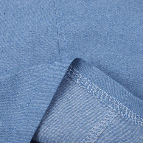 Summer Fashion Office Lady Camisas Blusas Sexy Off Shoulder Bubble Sleeved Denim T-shirt Blouse Beach Party Tops Streetwear