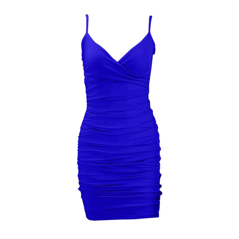 Women Suspenders Party Dress Lady Outfit Sexy Slim Fit Dress V-neck Y2k Clubwear Bodycon Hip-wrapped Mini Dress