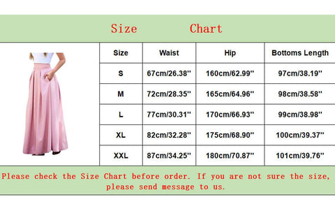 Spring Summer Office Lady Pleated Skirt Women High Waist A Line Floor Length Skirt Faldas With Pockets Solid Baggy Maxi Skirt