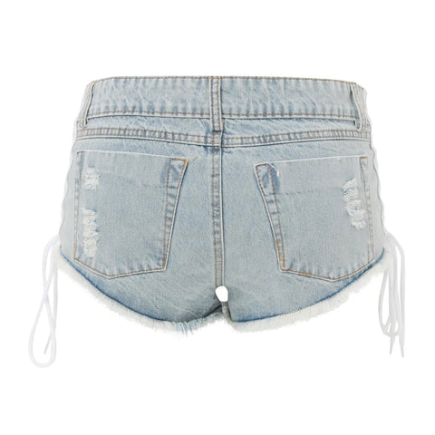 Top Selling Jeans For Teen Girls Womens Summer Denim Shorts Jeans Ripped Distressed Hot Pants Ropa Barata