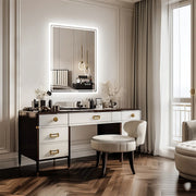 LUVODI 28x36 inch Illuminate Bathroom Mirror with Light Backlit Dimmable Defog Wall-mounted Bath Mirror