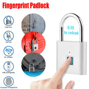 Smart Fingerprint Lock Biometric Fingerprint Door Lock Keyless Security Protection Padlock for Baggage Case