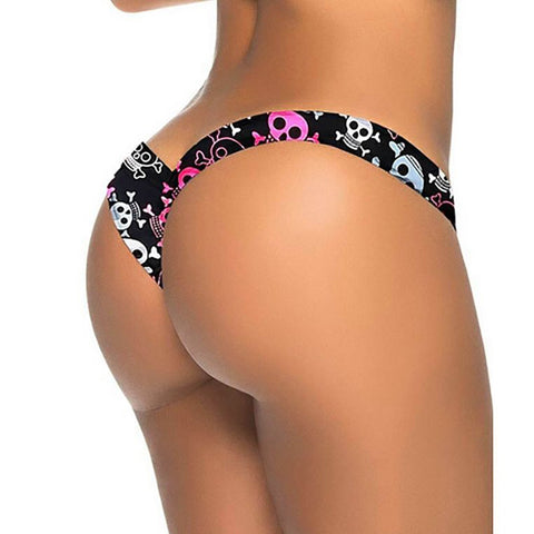Women Brazilian Digital Printed Bikini Bottom Thong Bathing Beach Swimsuit Swimwear Sexy Plus Size Bathing Swimming 2023