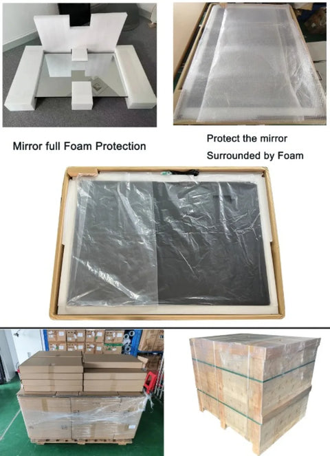 Customized Smart Magic Mirror Full Function Glass Smart Android Tv Mirror Smart Led Bathroom Mirror with Touch Screen Hotel