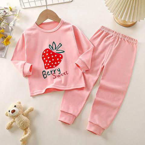 Children's Underwear Set Cotton Autumn Pajamas Girls' Sleepwear Home Wear Children's Kids Loungewear Sets Full Sleeve Pijamas
