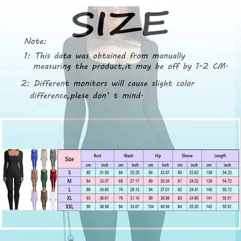Women's Sexy Jumpsuit Casual Overalls 2025 New Long Sleeve Full Body Female Bodycon Rompers Fashion Solid Baggy Rompers 2025