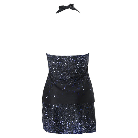 Womens Swimsuit 3 Piece Women's Swimwear Tankini 2 Piece Normal Swimsuit High Waisted Green White Blue Curvy Women Bathing Suits