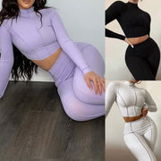 2025 Contrast Stitch Backless Bodycon Jumpsuit Sports Two Piece Set Outfits 2023 White Skinny Bodycon Womens Streetwear Clothes