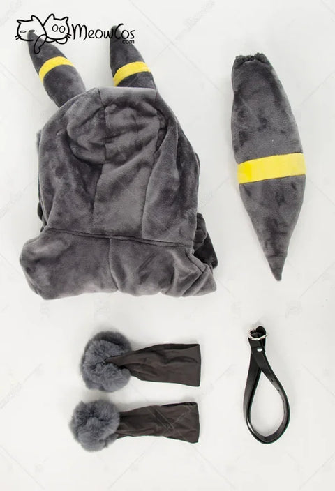 Meowcos PM Derivative Cosplay Costume Moonlight Anime Derivative Furry Hoodie Deep V Romper Bodysuit Socks with Belt and Tail