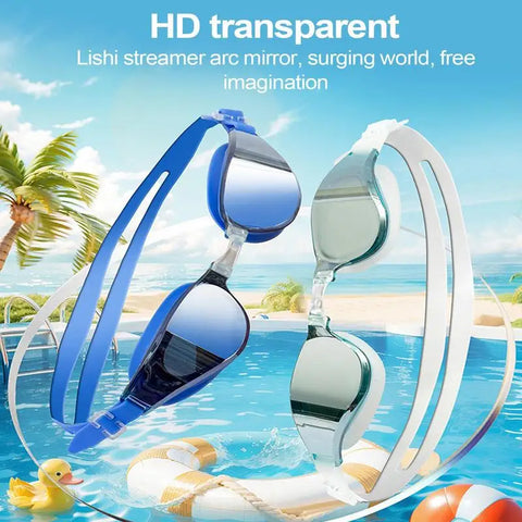 Swim Goggles For Men Non-slip Diving Goggles With Strap Portable Pool Swimming Glasses Lightweight Pool Glasses For Men Women
