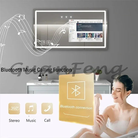 Smart Mirror , Project Touch Screen TV Mirror Android with WIFI Apps Backlit Light Smart Mirror Bathroom Hotel Home