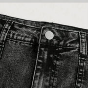 Kids Girls Vintage Denim Skirts Teenage Girls Flip Front Pocket Trendy Denim Skirt Children's Summer Fashion Clothes Mini Skirts