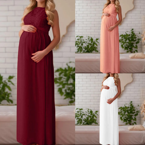 Trend Dress Maternity Clothes Breast Feeding Embroidery Supplier Maternity Dress Women Mesh Lace Maternity Dresses فساتين حوامل