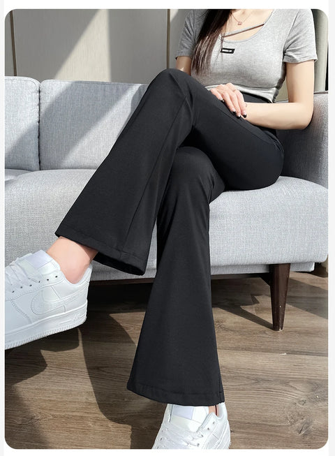 Maternity Leggings for Pregnant Women Yoga Flared High-waisted Trousers Pregnancy Clothes Maternity Yoga Flared Pants