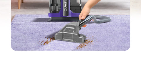 TASVAC C7 Portable Carpet & Upholstery Cleaner Machine, Spot And Stain Deep Cleaner With Two Brushes & Remover Formula For Pets,