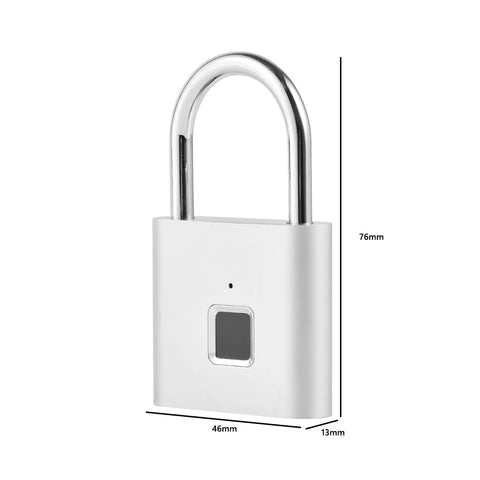 Smart Fingerprint Lock Biometric Fingerprint Door Lock Keyless Security Protection Padlock for Baggage Case