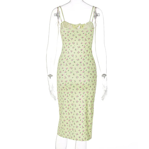 New Women Evening Party Dress Fashion Printing Sexy Dresses Ruched Elegant Floral Beach Vacation Bodycon Streetwear Long Dress