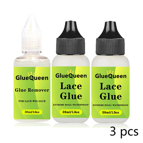 38ml 1.3oz Wig Glue Waterproof Hair Replacement Adhesive Sweatproof And 30ml 1oz Glue Remover For Lace Front Wig