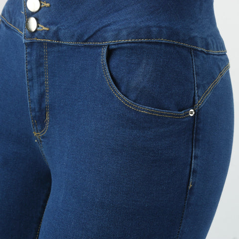 Womens High Waist Flare Pants Classic Winter Casual Slim High Waist Jeans Denim Pencil Pants Street Vintage Hip Hop Trousers