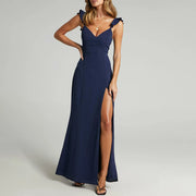 Evening Gowns For Women Formal Womens Sleeveless Ruched Ruffle Formal Evening Dressslim Dresses Vestidos De Fiesta