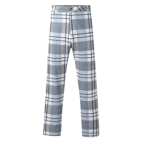 Cargo Pants Men Plus Size Plaid Print Pants Stretch Feet Pants With Pockets Streetwear Male Sports Sweatpants Pantalones Hombre