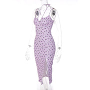 New Women Evening Party Dress Fashion Printing Sexy Dresses Ruched Elegant Floral Beach Vacation Bodycon Streetwear Long Dress