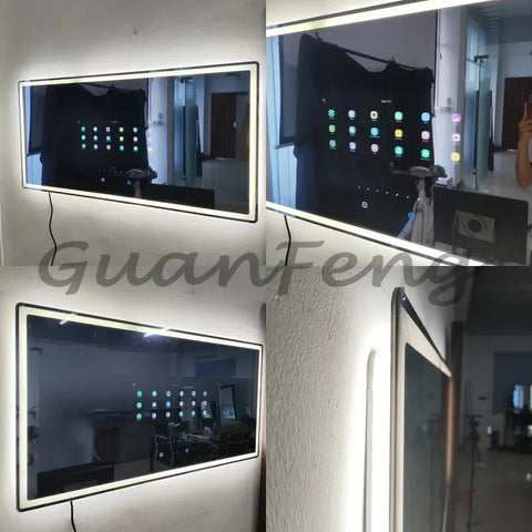 Smart Mirror , Project Touch Screen TV Mirror Android with WIFI Apps Backlit Light Smart Mirror Bathroom Hotel Home