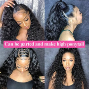 Wig Human Hair Water Wave 13x4 Transparent Lace Frontal Wigs 360 Full Lace Wig Human Hair Brazilian 13x6 Lace Front Wig Lace Clo