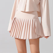 Office Skirts For Women Elegant Tennis Skirt Pleated Skirts For Women With Pockets High Waisted Athletic Jupe Longues Femme